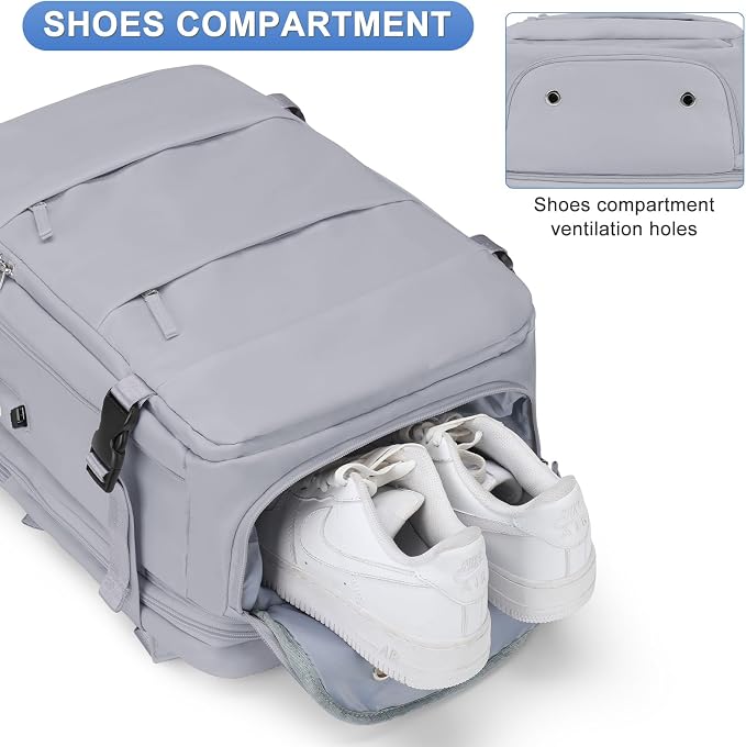 coofay Expandable Backpack For Traveling On Airplane Carry On Backpack Flight - Image 7