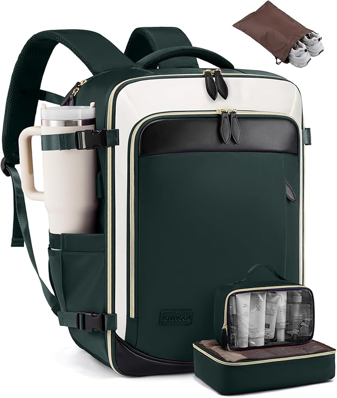 LOVEVOOK Travel Backpack for Women, 40L Carry On Backpack by LOVEVOOK