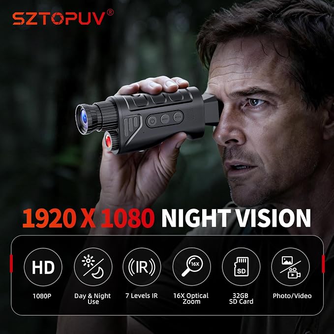Night Vision Monocular, 2026 Upgraded Portable Handheld Scope - Image 2