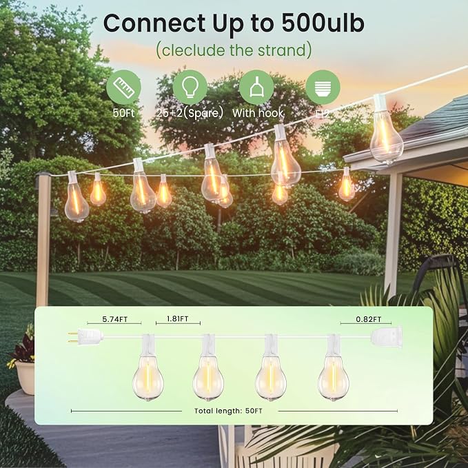 Outdoor String Lights LED String Lights - Image 3