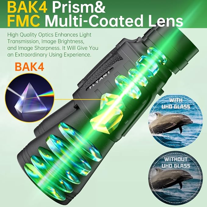 20x50 High Powered Binoculars for Adults, Waterproof Compact Binoculars - Image 4