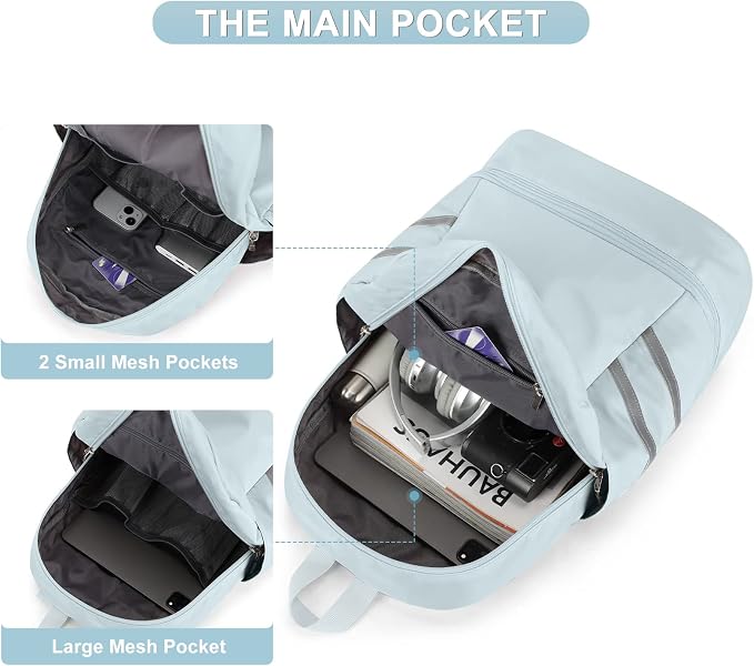 coofay Gym Backpack For Women Waterproof Backpack - Image 3