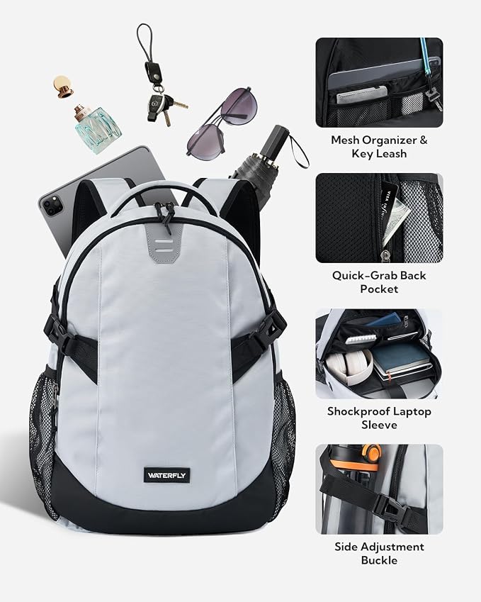 WATERFLY Small Casual Travel Backpack: 20L - Image 4