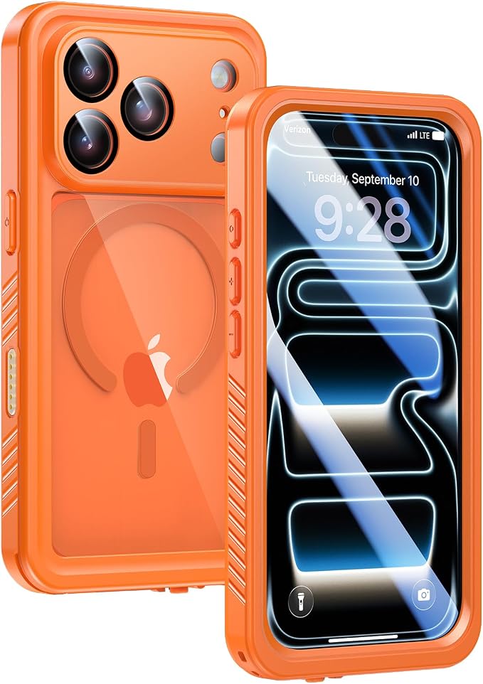 Lanhiem Magnetic for iPhone 17 Pro Case Waterproof, Built in Screen Protector & by LanhiemHome