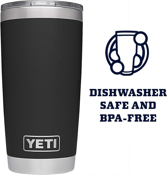 YETI Rambler 20 oz Stainless Steel Vacuum Insulated Tumbler w/MagSlider Lid - Image 4