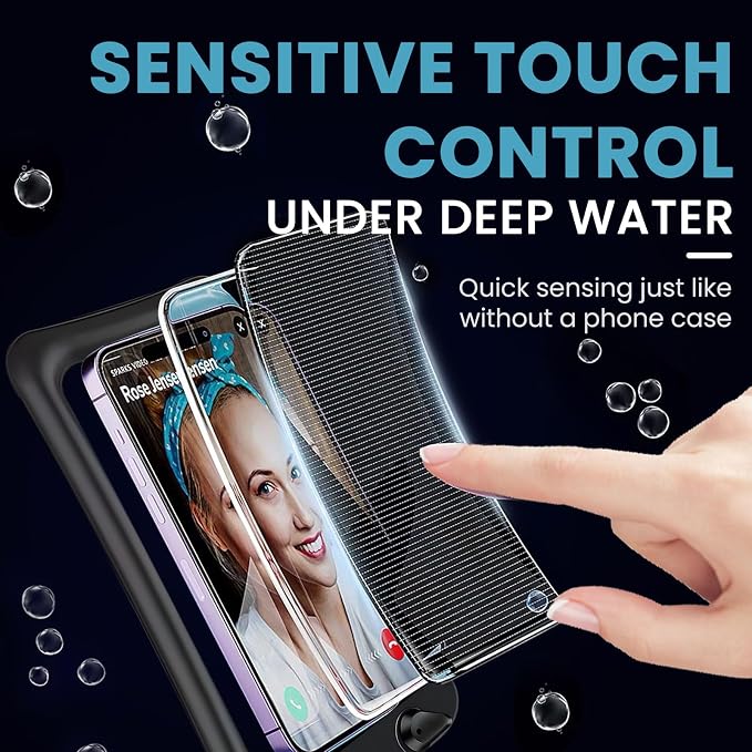 2 Pack Waterproof Floating Phone Pouch IPX8 Floatable Waterproof Phone Case - Image 2