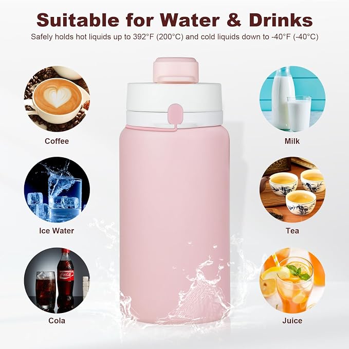 PLTCAT Collapsible Foldable BPA Free Reusable Lightweight Leak-Proof Travel - Image 6