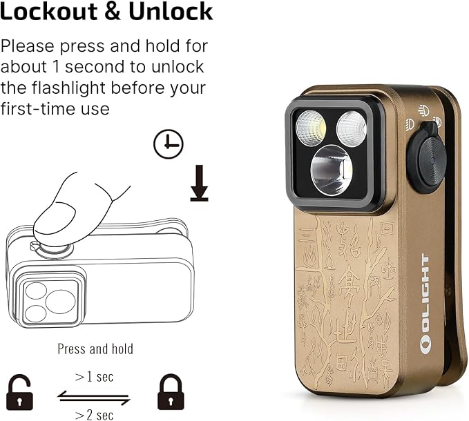 OLIGHT Oclip Pro EDC Flashlight Clip-on Light, Rechargeable 500 Lumens - Image 5
