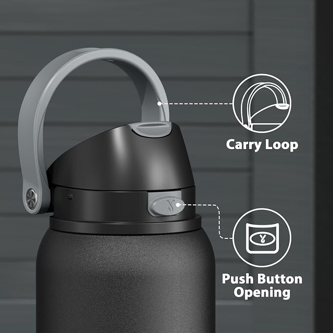 40 oz Insulated Water Bottle for Sports: Meoky Stainless Steel Water Bottle - Image 6