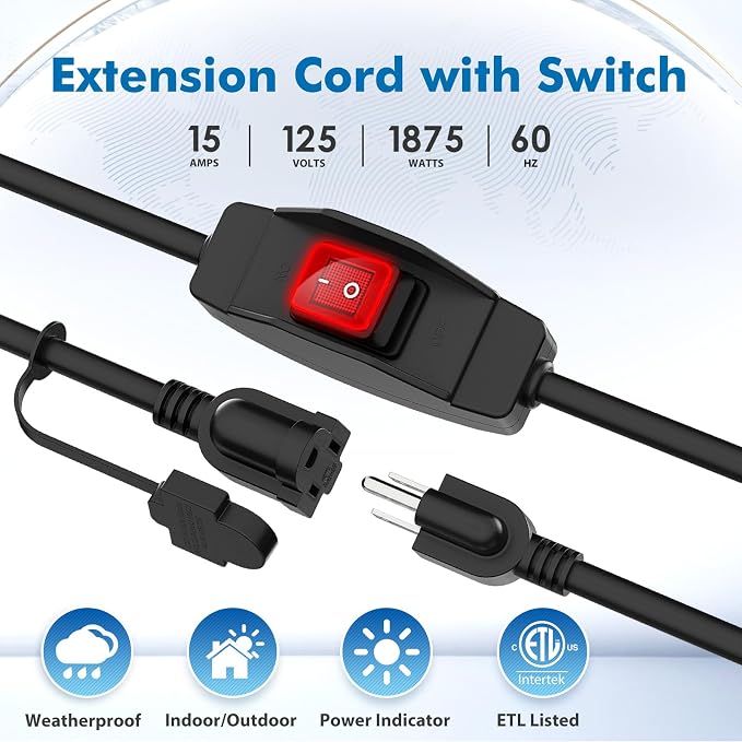 KASONIC 1.5 FT Extension Cord - Image 2