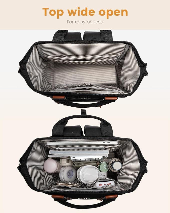 LOVEVOOK Laptop Backpack for Women Work Travel Backpack Business Commuter - Image 3