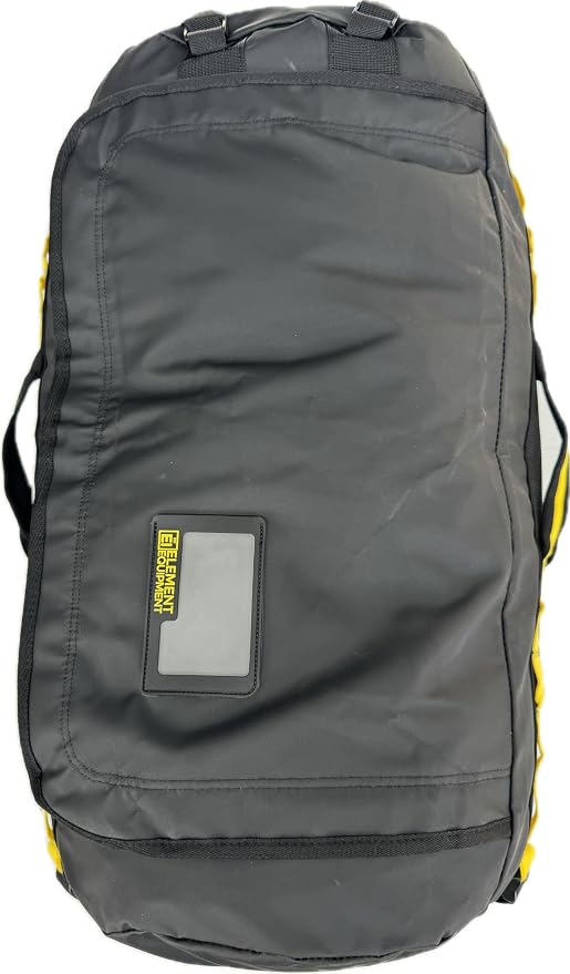 Element Equipment Trailhead Duffel Bag Shoulder Straps Waterproof Black/Yellow - Image 5
