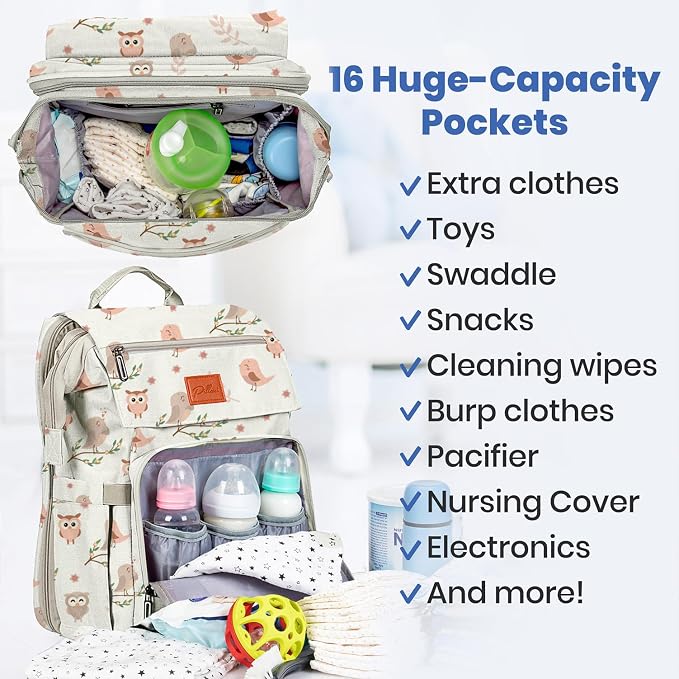 PILLANI Baby Diaper Bag Backpack - Image 3