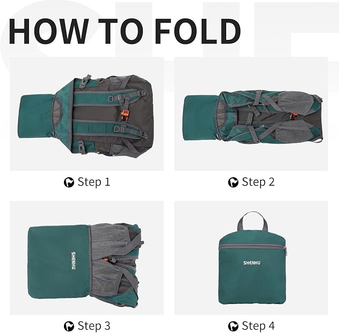 40L Hiking Backpack Lightweight Daypack Waterproof Travel Camping Backpack - Image 5