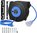 VEVOR Retractable Extension Cord Reel, 45 FT, Heavy Duty 12AWG/3C SJTOW by VEVOR