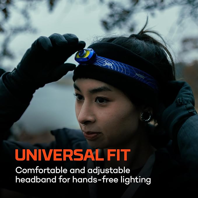 NEBO MYCRO 550+ Rechargeable Headlamp | 550 Lumens, 7 Light Modes, Water - Image 2