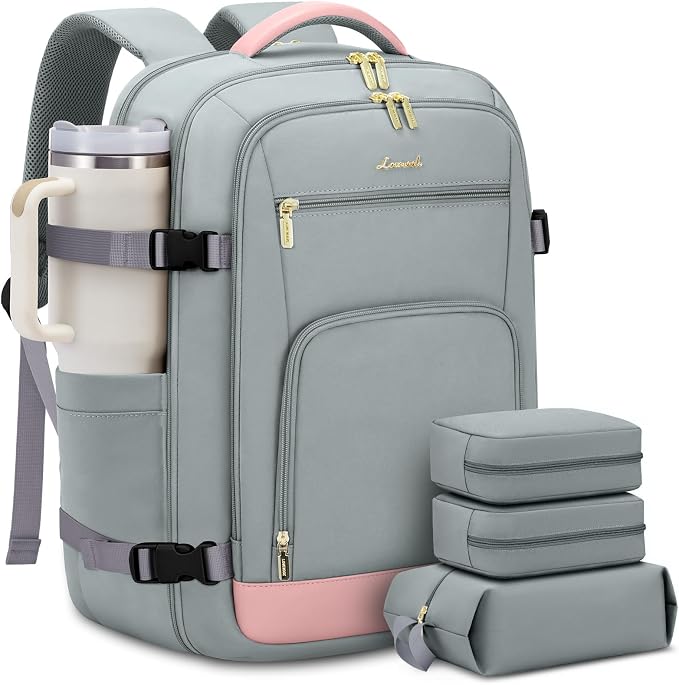 LOVEVOOK 50L Travel Backpack for Women Flight Approved, Carry on Backpack for by LOVEVOOK