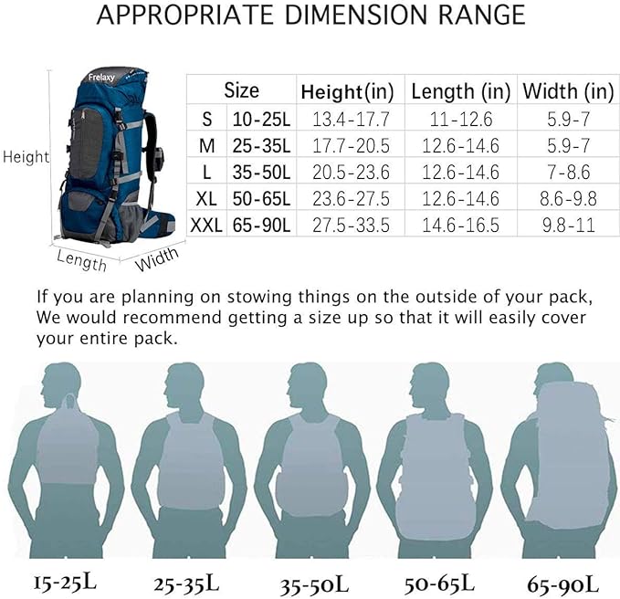 Frelaxy Waterproof Backpack Rain Cover, 10000mm Waterproof Level, Upgraded - Image 6