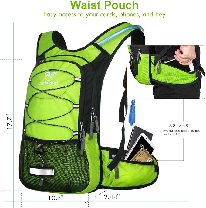 Mothybot Hydration Pack, Insulated Hydration Backpack - Image 2