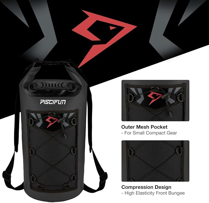 Piscifun Dry Bag, Waterproof Floating Backpack 10L/20L/30L/40L - Image 6