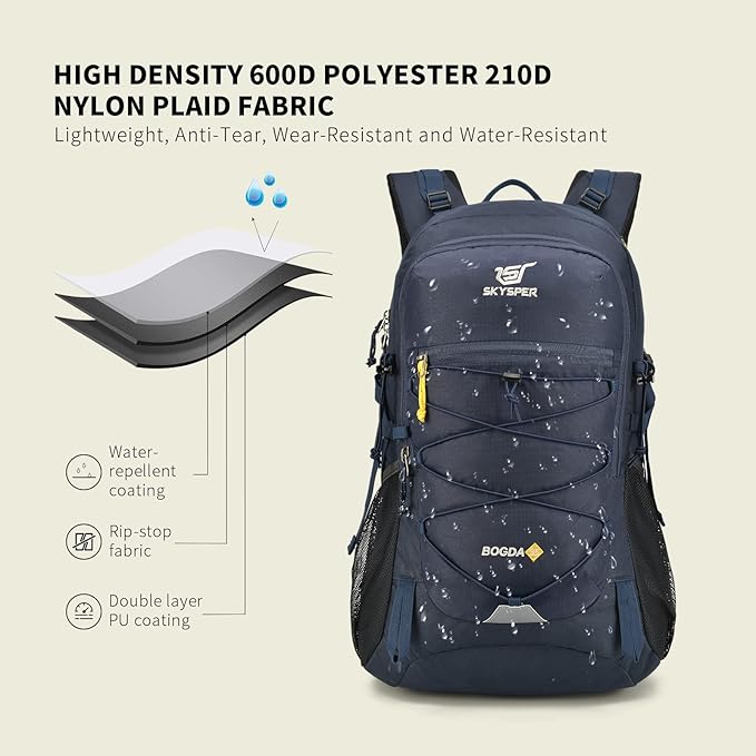SKYSPER Hiking Backpack for Men Women, 35L Travel Backpack Waterproof Camping - Image 2