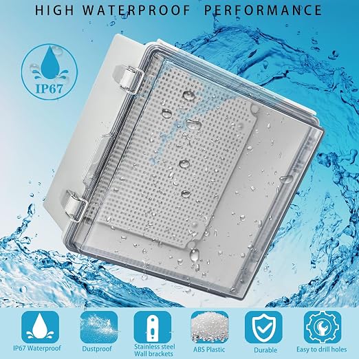 Waterproof Electrical Box with Mounting Plate, IP67 Junction Box Stainless - Image 2