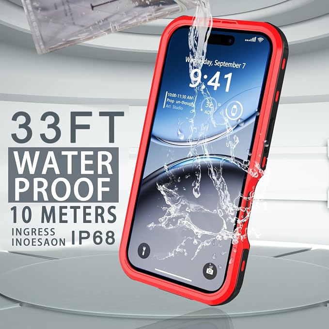 for iPhone 16 Pro Max Case Waterproof, Full-Body Hard Case Built-in - Image 4