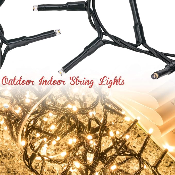 AWQ 500 LED 49ft Christmas Cluster Lights String Lights Decoration - Image 7