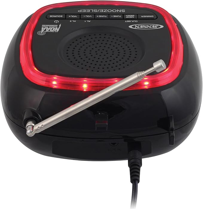 Jensen JEP-725 Digital AM/FM Weather Band Alarm Clock Radio - Image 3