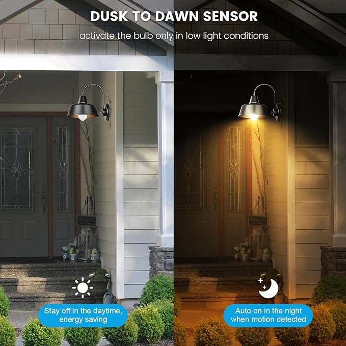 Motion Sensor Light Bulbs Dusk to Dawn 13W 100W Equivalent 1100lm Movement - Image 6