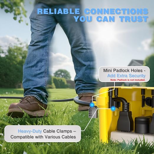Flemoon Outdoor Electrical Box Waterproof, Medium Weatherproof Electrical Box - Image 8