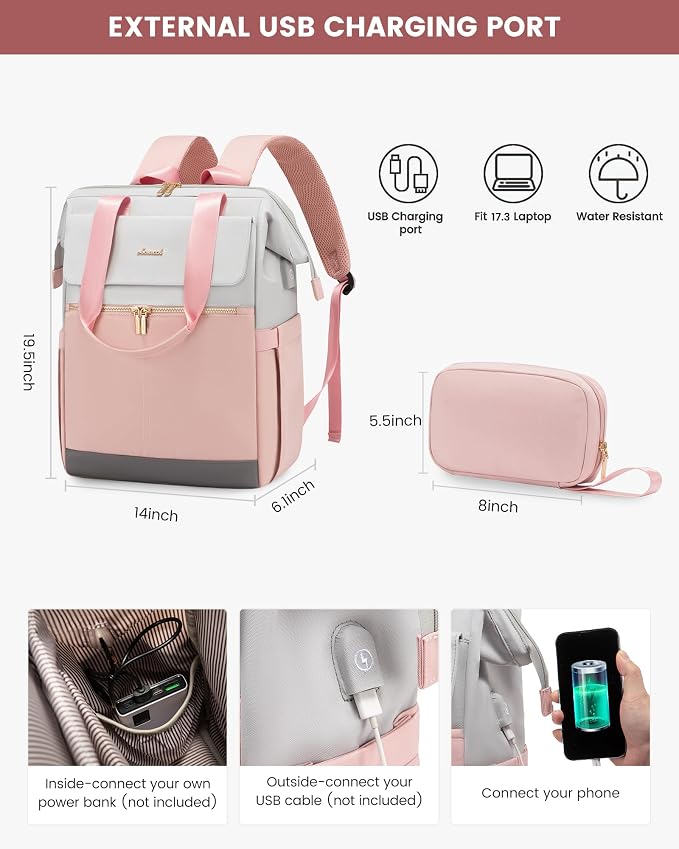 LOVEVOOK 17.3 Inch Laptop Backpack - Image 4