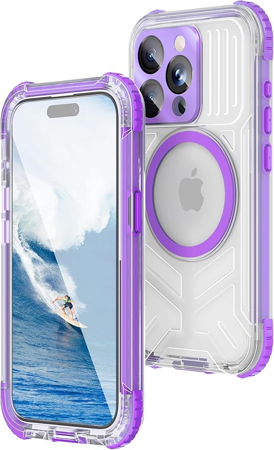 WIFORT for iPhone 15 Pro Max Waterproof Case, 360 Full Body Sealed Protection by WIFORT