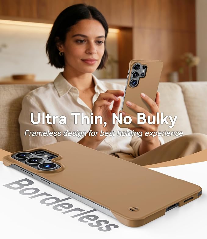 GRECAZO Slim Borderless for Samsung Galaxy S26 Plus Phone Case 6.7" Ultra-Thin - Image 3