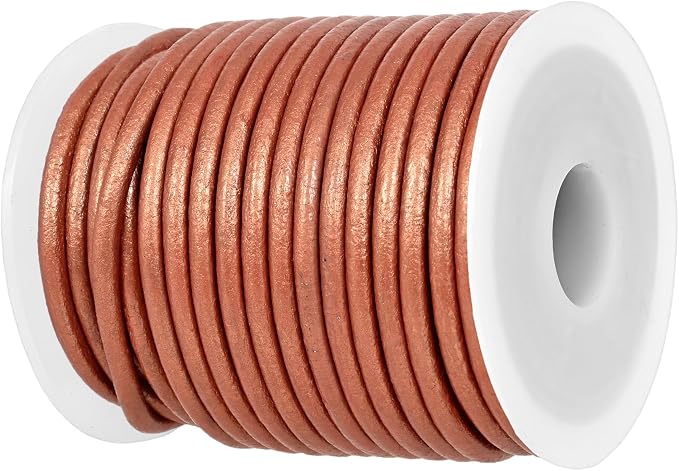 GENIQUE Real/Genuine Round Leather String Cord by GENIQUE