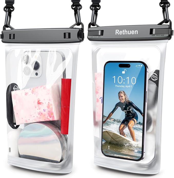 Large Floating Waterproof Phone Pouch, Water Proof Dry Bag by Rethuen