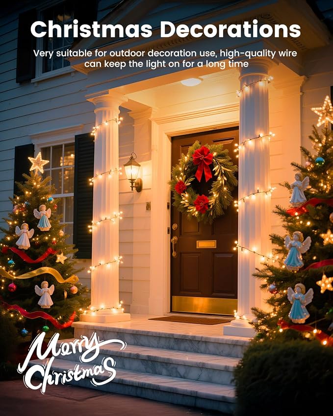 Minetom 100 Count 20 Feet Christmas String Lights, Incandescent Bulb Mini Lights - Image 7