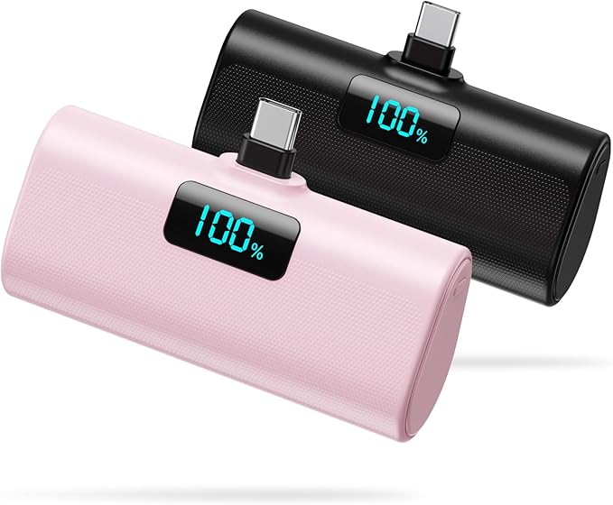 Portable Charger for iPhone 17/16/15 Series, Upgraded 5200mAh PD USB C Power by HETP
