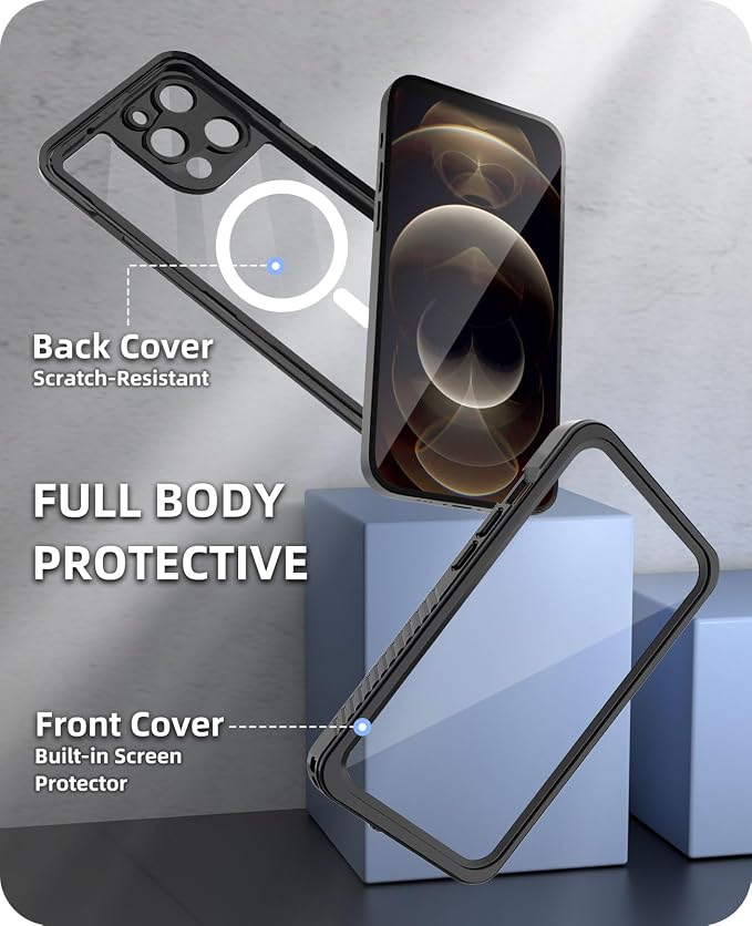 Beeasy for iPhone 12 Pro Waterproof Case, 360 Full Body Heavy Duty Phone Case - Image 6