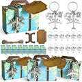 50 Set World Map Mini Suitcase Favor Boxes Party Favor Candy Box by Unknown