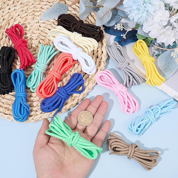 32 Strands 16 Colors 4mm Paracord Keychain Rope Keychaincord 105 FT Polyester - Image 3