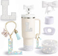 6PCS White Stanley Cup Accessories Set Fit by MOTEERLLU