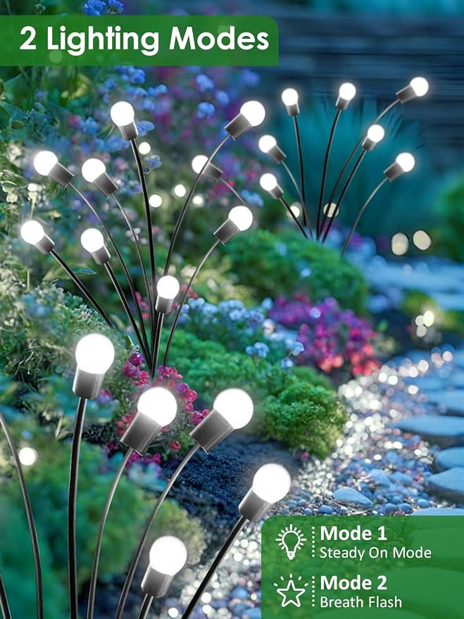2026 Upgraded Solar Lights Outdoor, 8 Pack Solar Garden Lights - Image 3
