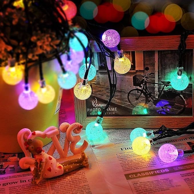 Toodour Solar String Lights Outdoor, 36ft 60 LED Globe String Light - Image 4