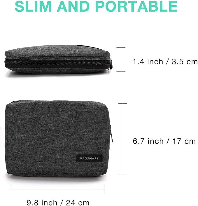 BAGSMART Electronics Organizer Travel Case, Small Cord Bag - Image 6