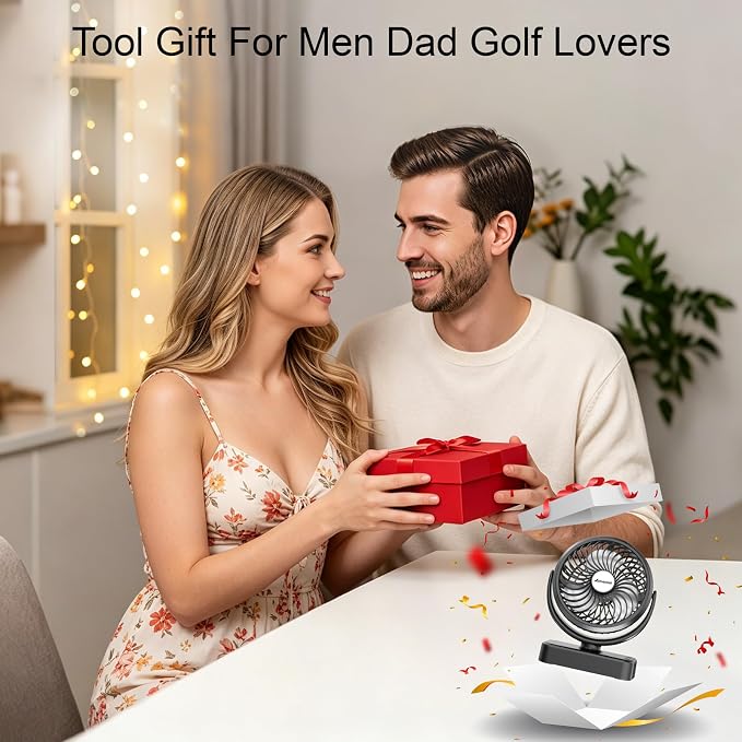 10000mAh Magnetic Cruise Golf Cart Fan, Camping Fans - Image 6
