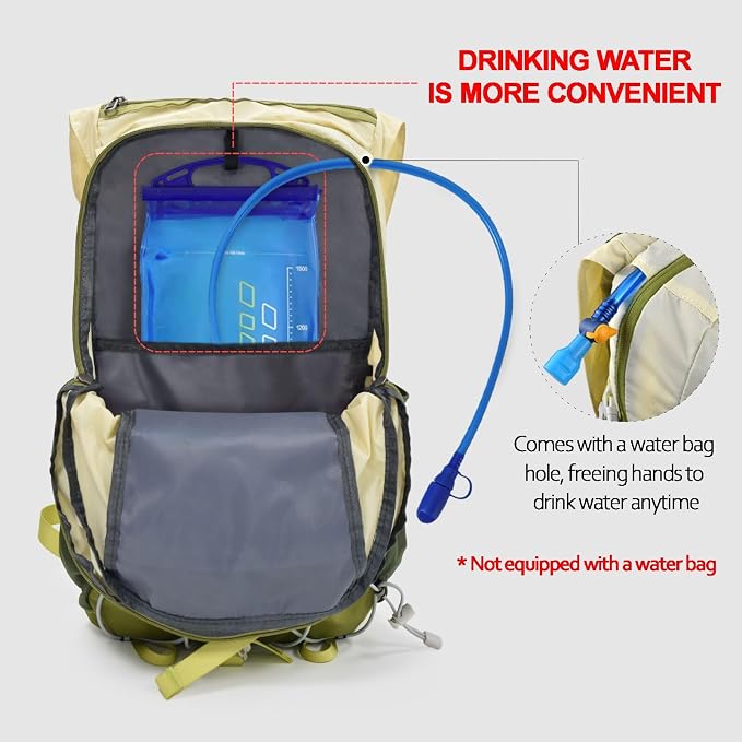 Seektop Ultra Lightweight & Packable Hiking Backpack 20L, Water-Resistant - Image 6