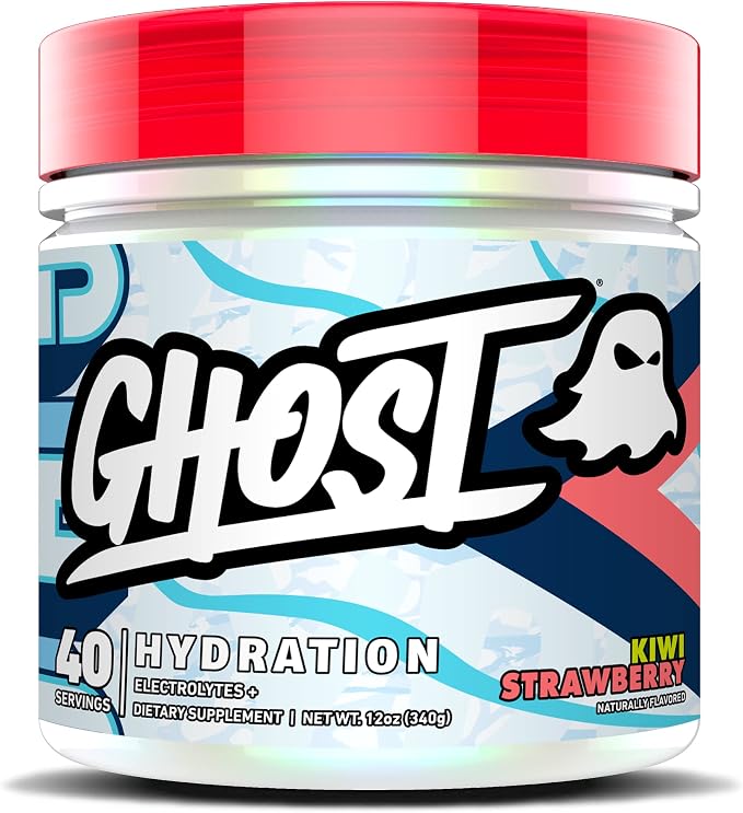 GHOST Hydration, Kiwi Strawberry, 40 Serv, Electrolyte Powder by GHOST