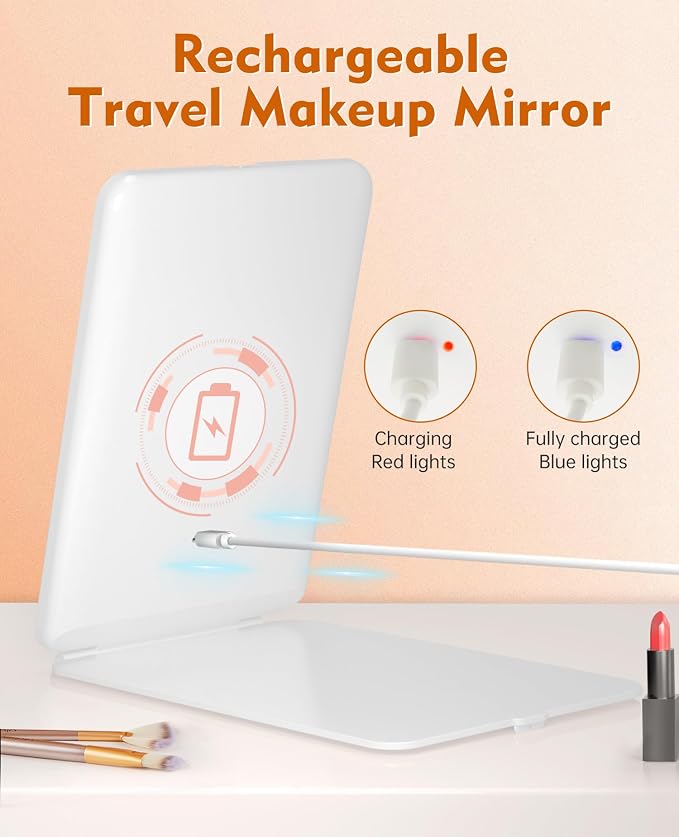 FUNTOUCH Rechargeable Travel Makeup Mirror - Image 4