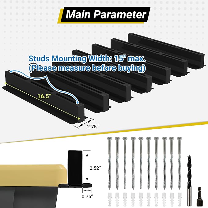 6-bin Overhead Garage Storage Rack, Ceiling Storage Racks Heavy Duty, Powder - Image 2